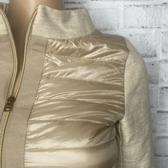 Herno mixed material puffer jacket